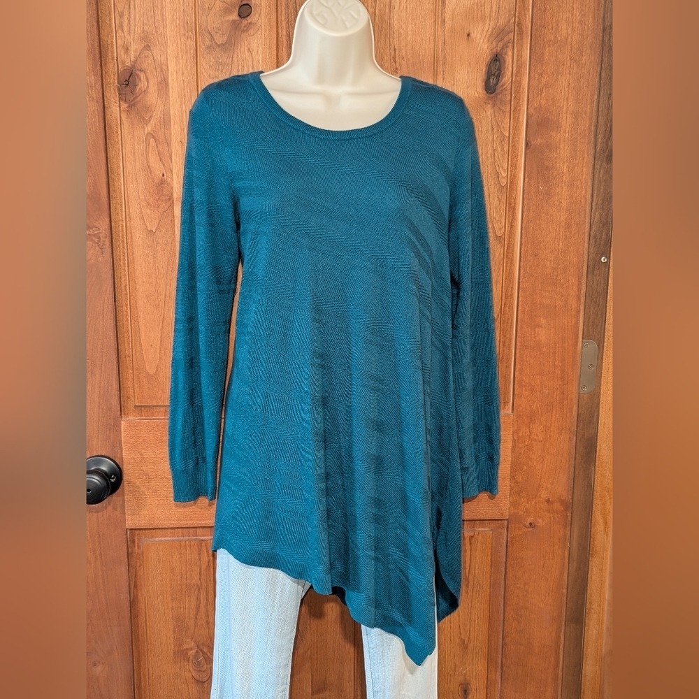 Apt. 9‎ Teal Asymmetrical Tunic